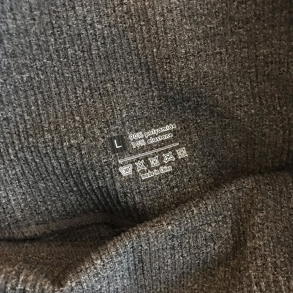 High wasted skin tight athletic gray leggings